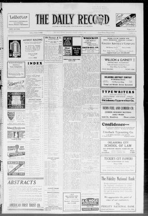 The Daily Record (Oklahoma City, Okla.), Vol. 30, No. 58, Ed. 1 Thursday, March 9, 1933