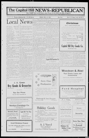 The Capitol Hill News-Republican (Oklahoma City, Okla.), Vol. 20, No. 7, Ed. 1 Friday, December 10, 1920