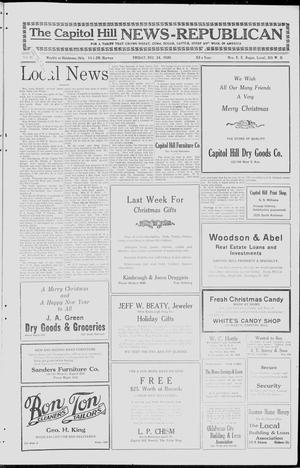 The Capitol Hill News-Republican (Oklahoma City, Okla.), Vol. 20, Ed. 1 Friday, December 24, 1920