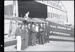 Primary view of object titled 'Aerial Round Up Airplane and Retired Pilots'.