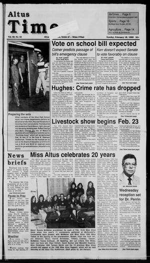 Altus Times (Altus, Okla.), Vol. 68, No. 42, Ed. 1 Sunday, February 18, 1990