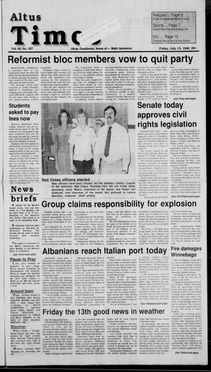 Altus Times (Altus, Okla.), Vol. 68, No. 167, Ed. 1 Friday, July 13, 1990