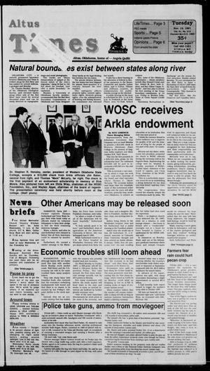 Altus Times (Altus, Okla.), Vol. 91, No. 212, Ed. 1 Tuesday, November 19, 1991