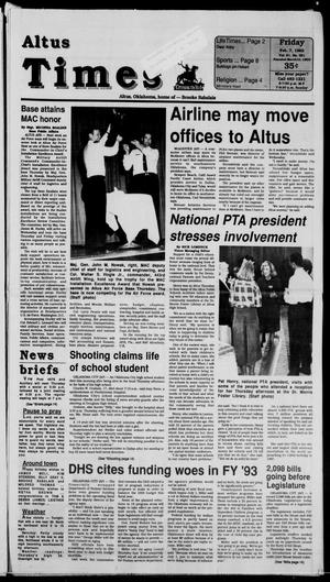 Altus Times (Altus, Okla.), Vol. 91, No. 281, Ed. 1 Friday, February 7, 1992