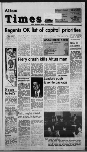 Altus Times (Altus, Okla.), Vol. 93, No. 238, Ed. 1 Thursday, December 16, 1993