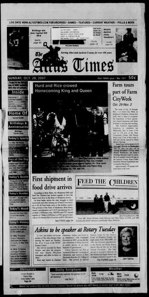 Primary view of object titled 'The Altus Times (Altus, Okla.), Vol. 109, No. 127, Ed. 1 Sunday, October 28, 2007'.