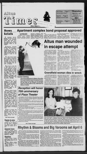 Altus Times (Altus, Okla.), Vol. 96, No. 12, Ed. 1 Thursday, March 28, 1996