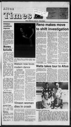 Altus Times (Altus, Okla.), Vol. 96, No. 84, Ed. 1 Thursday, June 20, 1996