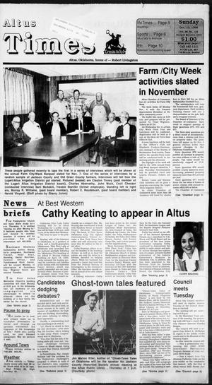 Altus Times (Altus, Okla.), Vol. 96, No. 182, Ed. 1 Sunday, October 13, 1996