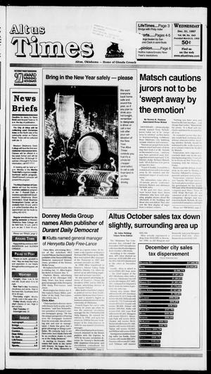 Primary view of object titled 'Altus Times (Altus, Okla.), Vol. 98, No. 243, Ed. 1 Wednesday, December 31, 1997'.