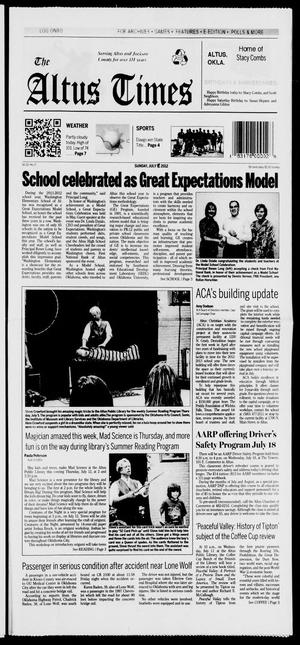 Primary view of object titled 'The Altus Times (Altus, Okla.), Vol. 114, No. 80, Ed. 1 Sunday, July 7, 2013'.