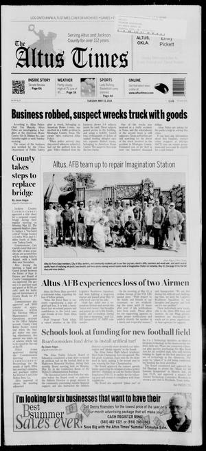 Primary view of object titled 'The Altus Times (Altus, Okla.), Vol. 115, No. 10, Ed. 1 Tuesday, May 13, 2014'.