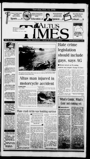 Altus Times (Altus, Okla.), Vol. 99, No. 181, Ed. 1 Tuesday, October 13, 1998