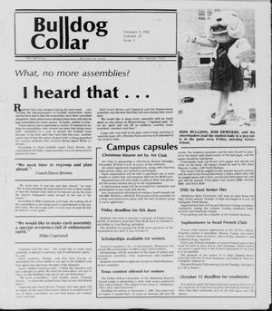 Primary view of object titled 'Bulldog Collar (Altus, Okla.), Vol. 35, No. 3, Ed. 1 Tuesday, October 5, 1982'.