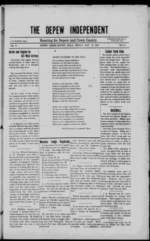 The Depew Independent (Depew, Okla.), Vol. 13, No. 10, Ed. 1 Friday, May 13, 1921