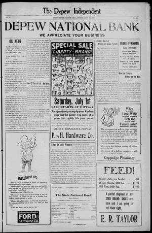 The Depew Independent (Depew, Okla.), Vol. 14, No. 16, Ed. 1 Friday, June 23, 1922