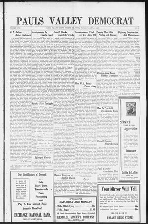 Primary view of object titled 'Pauls Valley Democrat (Pauls Valley, Okla.), Vol. 23, No. 5, Ed. 1 Thursday, April 1, 1926'.