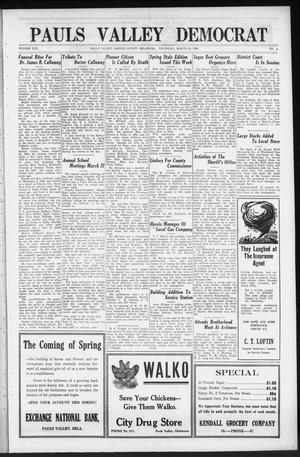 Pauls Valley Democrat (Pauls Valley, Okla.), Vol. 25, No. 4, Ed. 1 Thursday, March 22, 1928