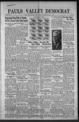 Primary view of object titled 'Pauls Valley Democrat (Pauls Valley, Okla.), Vol. 29, No. 26, Ed. 1 Thursday, August 18, 1932'.