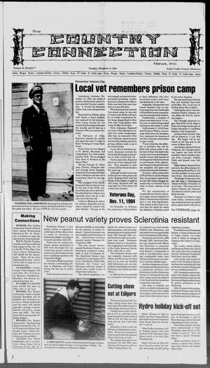 The Country Connection News, Inc. (Eakly, Okla.), Vol. 13, No. 7, Ed. 1 Tuesday, November 8, 1994