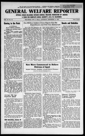 General Welfare Reporter (Oklahoma City, Okla.), Vol. 10, No. 19, Ed. 1 Saturday, December 11, 1943