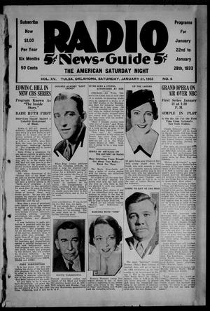 Primary view of object titled 'The American Saturday Night (Tulsa, Okla.), Vol. 15, No. 6, Ed. 1 Saturday, January 21, 1933'.