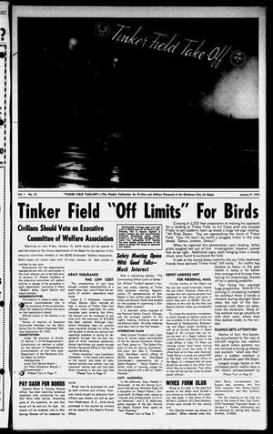 Tinker Field Take-Off (Oklahoma City, Okla.), Vol. 1, No. 16, Ed. 1 Saturday, January 9, 1943