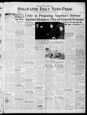 Stillwater Daily News-Press (Stillwater, Okla.), Vol. 32, No. 119, Ed. 1 Tuesday, November 11, 1941