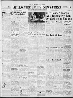 Stillwater Daily News-Press (Stillwater, Okla.), Vol. 32, No. 282, Ed. 1 Wednesday, November 26, 1941