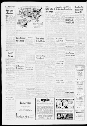 Primary view of object titled 'Stillwater Daily News-Press (Stillwater, Okla.), Ed. 1 Monday, September 30, 1957'.
