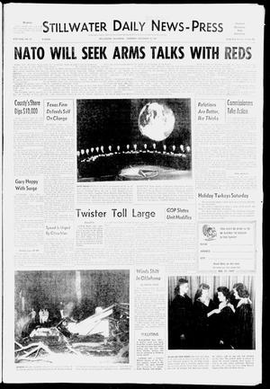 Primary view of object titled 'Stillwater Daily News-Press (Stillwater, Okla.), Vol. 47, No. 277, Ed. 1 Thursday, December 19, 1957'.