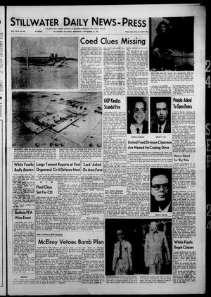 Stillwater Daily News-Press (Stillwater, Okla.), Vol. 48, No. 204, Ed. 1 Wednesday, September 24, 1958