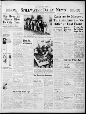 Stillwater Daily News (Stillwater, Okla.), Vol. 8, No. 107, Ed. 1 Tuesday, October 28, 1941