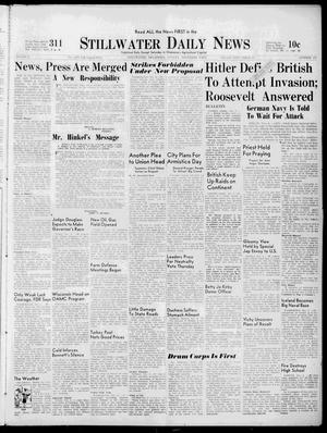 Stillwater Daily News (Stillwater, Okla.), Vol. 8, No. 117, Ed. 1 Sunday, November 9, 1941