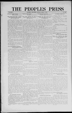 The Peoples Press (El Reno, Okla.), Vol. 2, No. 48, Ed. 1 Monday, April 1, 1912