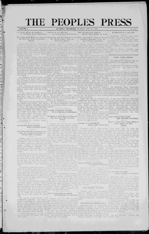 The Peoples Press (El Reno, Okla.), Vol. 2, No. 114, Ed. 1 Monday, June 17, 1912