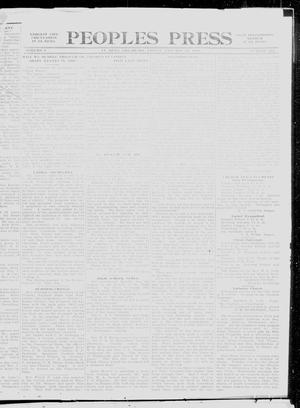 Peoples Press (El Reno, Okla.), Vol. 5, Ed. 1 Friday, January 21, 1916