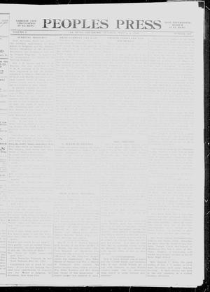 Peoples Press (El Reno, Okla.), Vol. 5, No. 184, Ed. 1 Tuesday, April 4, 1916