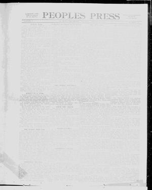 Primary view of object titled 'Peoples Press (El Reno, Okla.), Vol. 7, No. 21, Ed. 1 Tuesday, August 29, 1916'.