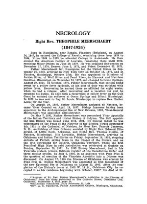 Necrology, March 1933