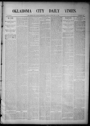 Oklahoma City Daily Times. (Oklahoma City, Indian Terr.), Vol. 2, No. 186, Ed. 1 Friday, February 13, 1891