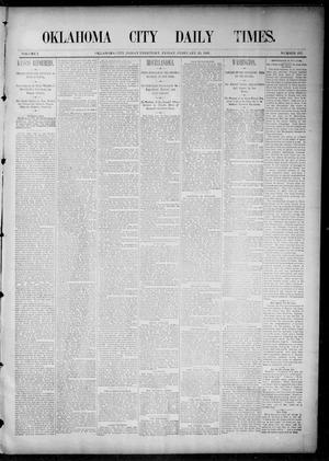 Oklahoma City Daily Times. (Oklahoma City, Indian Terr.), Vol. 2, No. 192, Ed. 1 Friday, February 20, 1891