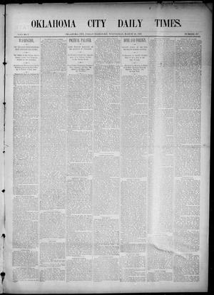 Primary view of object titled 'Oklahoma City Daily Times. (Oklahoma City, Indian Terr.), Vol. 2, No. 217, Ed. 1 Wednesday, March 25, 1891'.