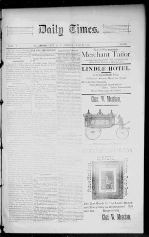 Daily Times. (Oklahoma City, Okla. Terr.), Vol. 2, No. 261, Ed. 1 Friday, May 15, 1891