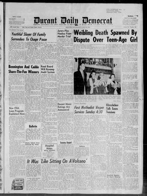 Primary view of object titled 'Durant Daily Democrat (Durant, Okla.), Ed. 1 Friday, March 20, 1959'.