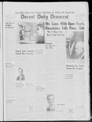 Durant Daily Democrat (Durant, Okla.), Vol. 59, No. 3, Ed. 1 Wednesday, September 16, 1959