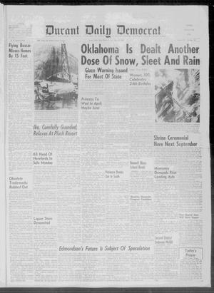 Primary view of object titled 'Durant Daily Democrat (Durant, Okla.), Vol. 59, No. 141, Ed. 1 Sunday, February 28, 1960'.