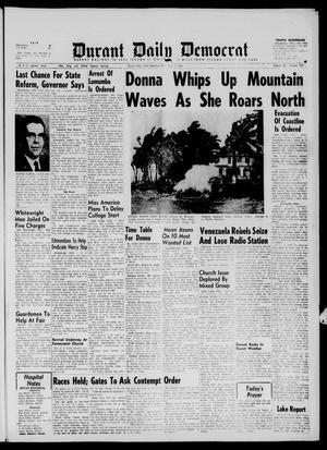 Primary view of object titled 'Durant Daily Democrat (Durant, Okla.), Vol. 59, No. 309, Ed. 1 Monday, September 12, 1960'.