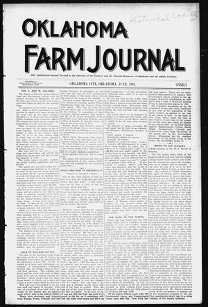 Oklahoma Farm Journal (Oklahoma City, Okla.), Vol. 9, No. 6, Ed. 1 Saturday, June 1, 1901