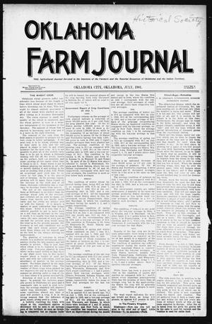 Oklahoma Farm Journal (Oklahoma City, Okla.), Vol. 9, No. 7, Ed. 1 Monday, July 1, 1901